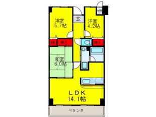 シェルブランの物件間取画像